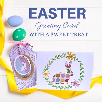 Assortment of Handmade Easter Greeting Cards with a Chocolate Treat - Image 1 of 4