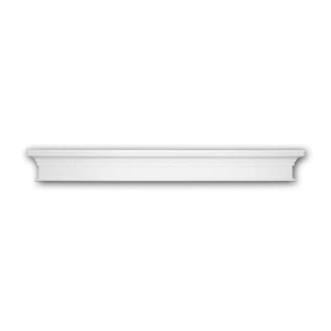 PROFHOME 163002 Pedimento Borde Puerta Estuco Decoración Poliuretano - Imagen 1 de 3
