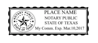 TRODAT State of Texas l Rectangle Self-Inking Notary Public Stamp - Texas