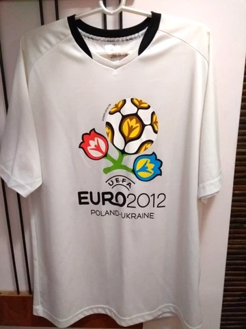 EURO 2012 Poland-Ukraine football T-shirt size L official licenced product Cover