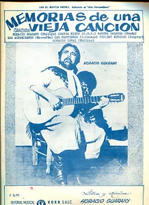HORACIO GUARANY RECUERDOS DE UNA VIEJA CANCIÓN 1970 - Imagen 1 de 1