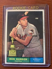 1961 Topps Ron Hansen Baseball Cards #240 Baltimore Orioles