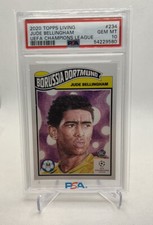 2020 Topps UCL Living Set Jude Bellingham PSA 10 MINT Rookie RC Dortmund