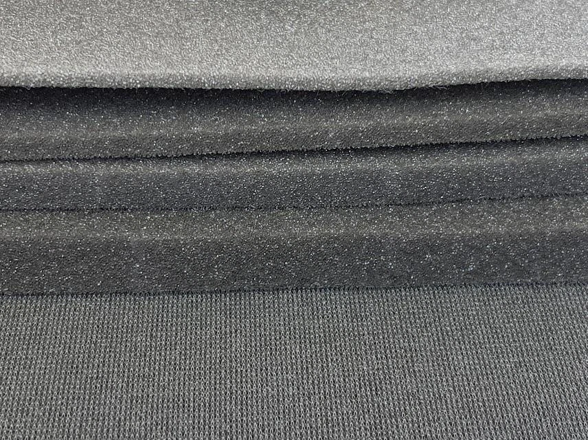 Fabric Richloom Tough Faux Leather Pleather Vinyl Tiona Navy Charcoal PP11 (10 Yards (on A Roll
