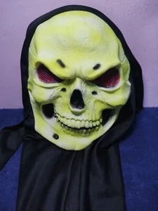 SKELETOR MASK WITH FABRIC RARE MEXICAN TOY, BOOTLEG GALAXY WARRIORS - Picture 1 of 6