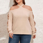 Plus Size 20 28 Womens Sexy Cold Shoulder T Shirt Tops Party Evening Blouse Tee