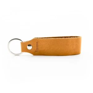 " Samui " Keychain Engraving Tumatsch Logo Tumatsch-Leder Real Leather Braun - Picture 1 of 9