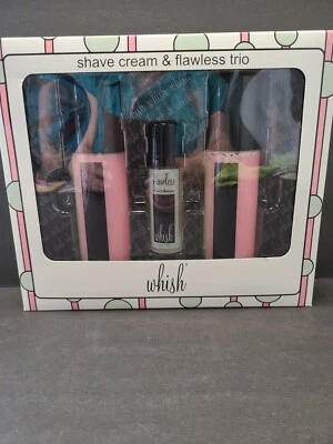 Whish All Natural Shave Cream & Flawless Trio Pomegranate 2 5oz & 1.1oz Flawless - Image 1 of 3