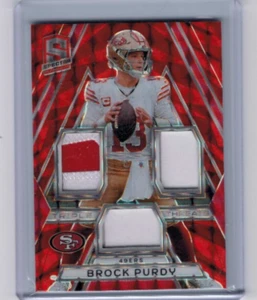 2024 Panini Spectra Brock Purdy Triple Threat Patch Neon Orange #'ed 03/10 - Bild 1 von 1