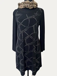 Style & Company Damen Schwarz Nieten Jersey Style. Kleid/Top Größe S - Bild 1 von 4