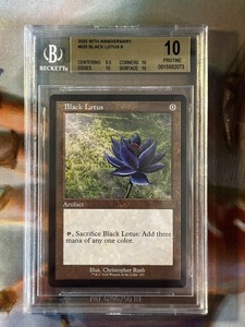Retro Frame Black Lotus MTG Magic 30th Anniversary BGS 10 Pristine #525