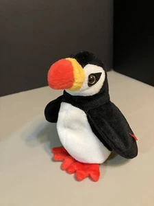 Colección Beanie Babies TY "Puffer the Penguin" 1997 - Sin etiqueta colgante - Imagen 1 de 6