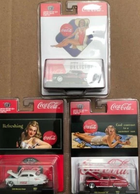 M2 Machines 2021 Coca-Cola Ladies Series #BB03 1:64 Scale Diecast (Set of 3) - Image 1 of 4