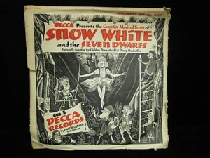 SNOW WHITE AND THE SEVEN DWARFS MUSICAL SCORE BY FRANK LUTHER-DECCA K-17 (3x78s) - Picture 1 of 9
