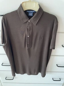 Ralph Lauren Golf Damen Poloshirt LARGE Tailored Golf Fit Braun Seide - Bild 1 von 4