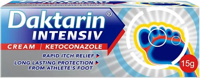 Daktarin Intensiv Athletes Foot Cream - 15G - Rapid Itch Relief