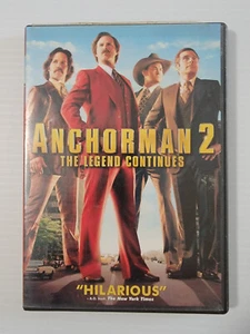 Anchorman 2: The Legend Continues (DVD, 2014) Will Ferrell, Paul Rudd - Picture 1 of 1