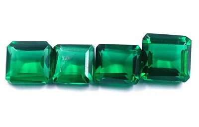 Good-Looking Stone Green Emerald One Piece 14Ct Certified Emerald Cut Gems JKE - Image 1 of 4