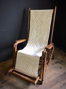 Ancienne chaise longue CLAIRITEX Transatlantique