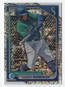 2024 Bowman Chrome Prospects #BCP-35 Gabriel Gonzalez Speckle Refractor 101/299 - Picture 1 of 2