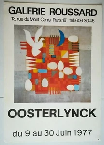 AFFICHE ART - OOSTERLYNCK - 1977 - Galerie Roussard - Picture 1 of 1