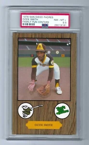 1978 San Diego Padres Family Fun Centers Ozzie Smith HOF RC PSA 8.5 NM-MT+ RARE - Picture 1 of 2