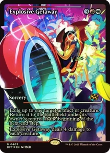 Explosive Getaway Showcase Foil Aetherdrift NM MTG - Picture 1 of 1