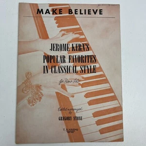 Vtg 1941 Make Believe Jerome Kern's Popular Favorites Sheet Music - Picture 1 of 5