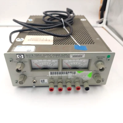 HP 6237B 18V 1A 20V .5A TRIPLE OUTPUT DC POWER SUPPLY KEYSIGHT AGILENT - Image 1 of 4