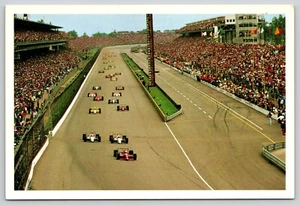 Postal Inicio de la Carrera Indianapolis Motor Speedway 500 Carreras Vista Aérea - Imagen 1 de 2