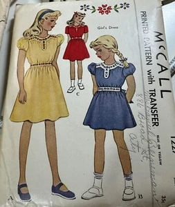 Abito bambina vintage modello McCall,, taglia 8, #1227 - Foto 1 di 2