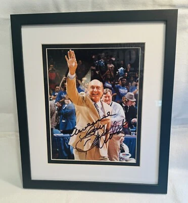 Authenticated Dick Vitale "AWESOME BABY" Autographed Framed Photo 15.5x13.5in - Image 1 of 4