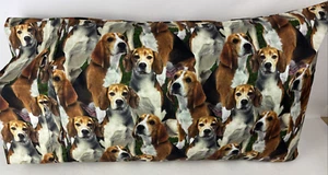 Hand Crafted 100% Cotton Pillow Case Standard/Queen Size, Beagles - Picture 1 of 2