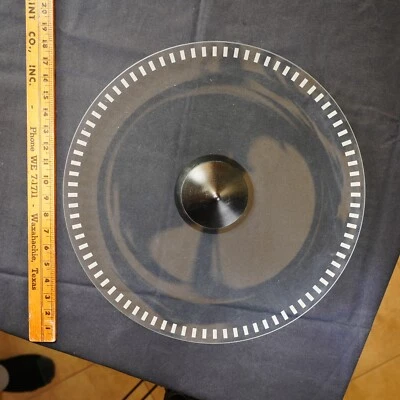 1990s Vintage Decorative Glass Coffee Table Bowl 18" Ebony wood cone COOL‼️ - Image 1 of 4