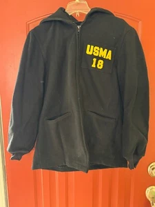 WESTPOINT 2018 BLACK WOOL PARKA CADET UNIFORM 40R 22.5x29.5" BRANDON BARNES - Picture 1 of 5