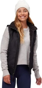 NEW prAna BLACK FLEECE LINED ESLA VEST SZ LARGE - Picture 1 of 5