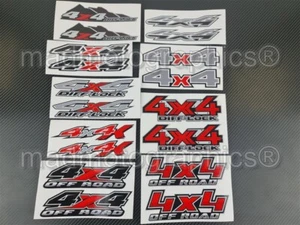 2 pz adesivi 4x4 per pickup Ranger RAM Hilux dodge ATV UTV SUV LAMINATO - Foto 1 di 11