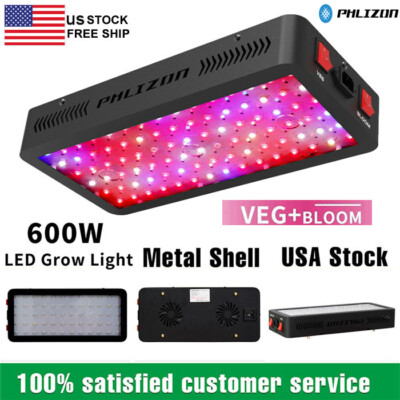 Phlizon 600W LED Grow Light Full Spectrum Ind...