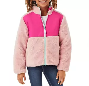Member's Mark Girls Reversible Fleece Zip Up Jacket - Size XS (4/5) - Picture 1 of 9