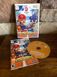 Nintendo Wii Mario & Sonic Giochi Olimpici Pechino 2008 manuale e custodia TESTATO - Foto 1 di 3