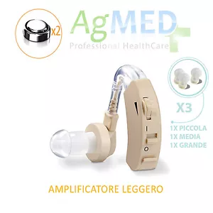 APPARECCHIO ACUSTICO ANZIANI AMPLIFICATORE ACUSTICO di SUONI UDITO AURICOLARE - Foto 1 di 1