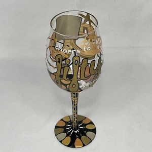 Lolita 50th Birthday 15oz Wine Glass - Cheers to 50 Years Hallmark Gift NO BOX - Picture 1 of 7
