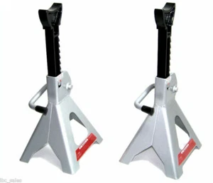 2 New 3 Ton Jack Stand Ratchet Type For Truck Car Van - Picture 1 of 1