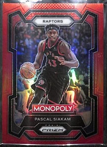 Pascal Siakam 05/99 2023-24 Panini Prizm Monopoly Red Prizm Toronto Raptors #82 - Picture 1 of 2