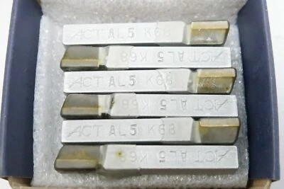 12 pcs ACT Carbide AL-5 / AL5 Grade K68 Brazed Lathe Tool Bits 5/16 Shank USA - Image 1 of 3