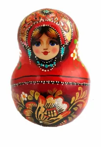 Culbuto - Poupée russe avec grelot - Cadeau Russe peint par Doubroina - Bild 1 von 3