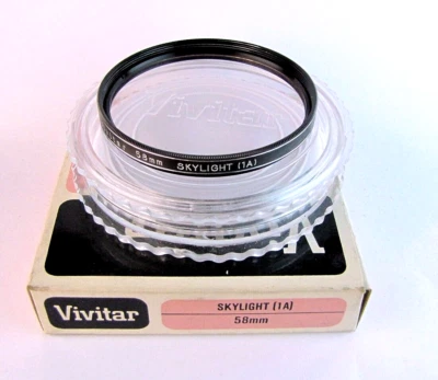 Vivitar Photo Filter 58mm Skylight 1A - NEW - Image 1 of 2