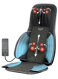 Mynt 3D Shiatsu Neck & Back Massager Chair Pad w/ Heat & Compression – USED - Picture 1 of 7