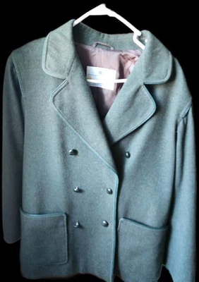 Blazer Vintage Inglaterra Aquascutum 100% Lã Verde Patrimônio - Imagem 1 de 4
