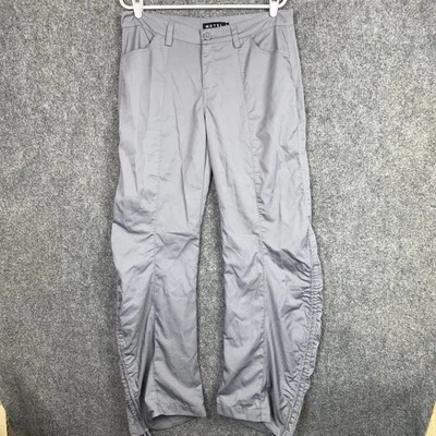MOTEL Pants Womens Size M Gray Bracha Low Rise Drawstring Ruched Side Trousers - image 1 of 4
